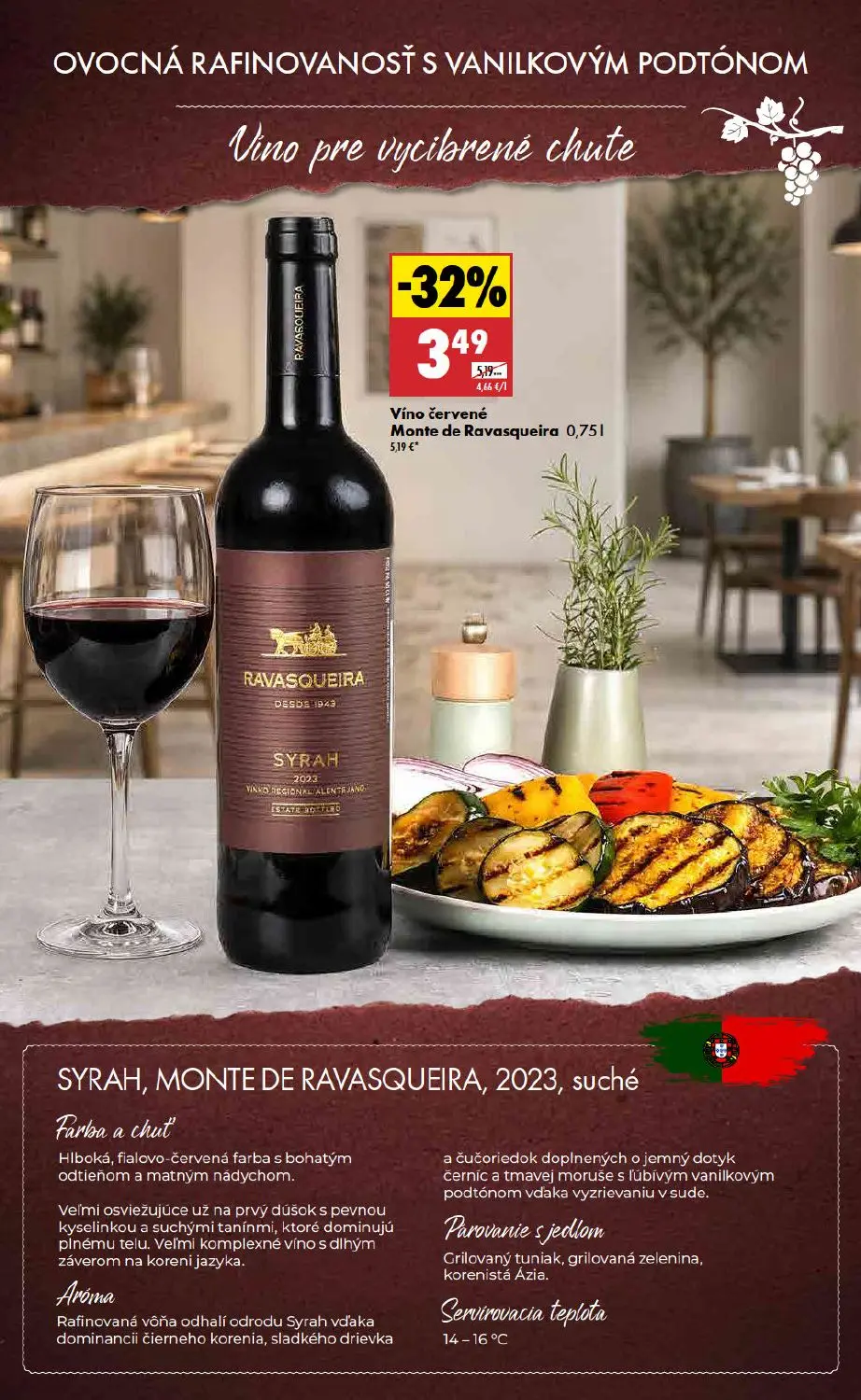 Biedronka leták, strana 38 z 48 — Víno červené Monte de Ravasqueira