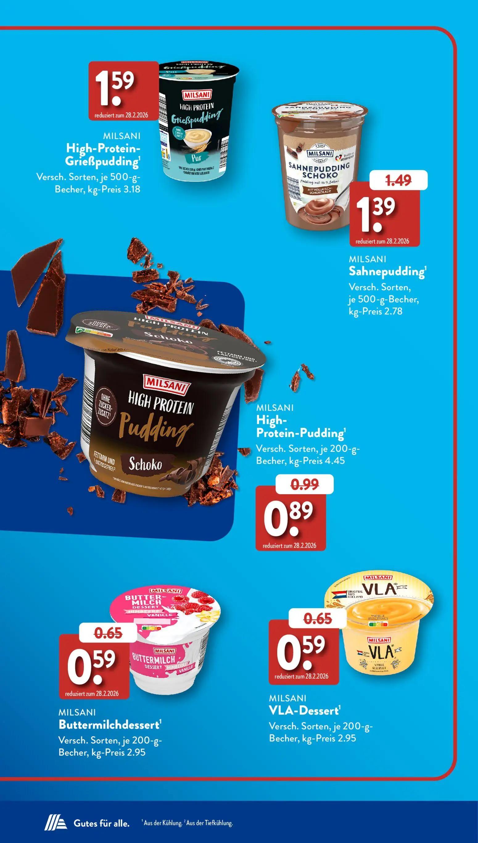 Aldi Süd Prospekt, Seite 54 von 60 — Sahnepudding, High-Protein-Pudding, Buttermilchdessert