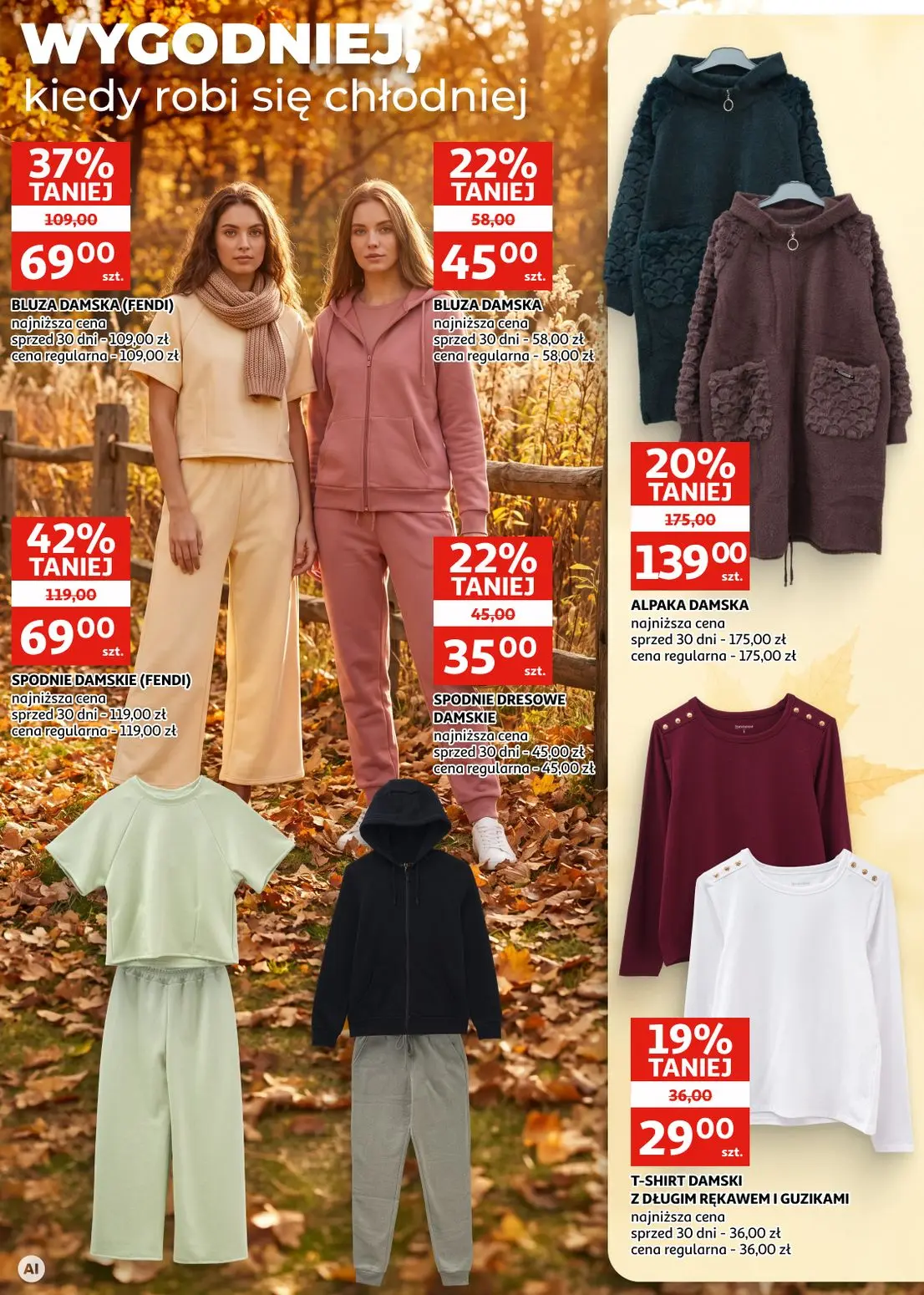 Auchan gazetka, strona 4 z 9 — SPODNIE DAMSKIE (FENDI), BLUZA DAMSKA (FENDI), ALPAKA DAMSKA