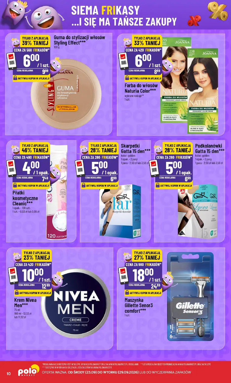 POLOmarket gazetka, strona 10 z 16 — Maszynka Gillette Senor3 comfort***, Guma do stylizacji włosów Styling Effect***, Płatk…