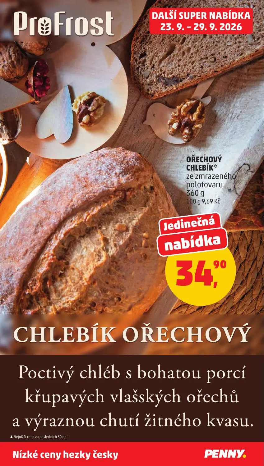 PENNY leták, strana 34 z 37 — OŘECHOVÝ CHLEBÍK