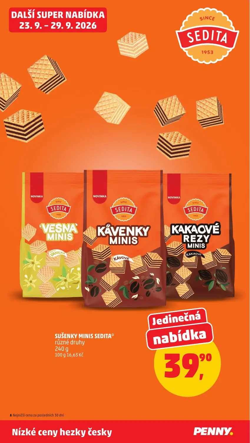 PENNY leták, strana 35 z 37 — SUŠENKY MINIS SEDITA různé druhy
