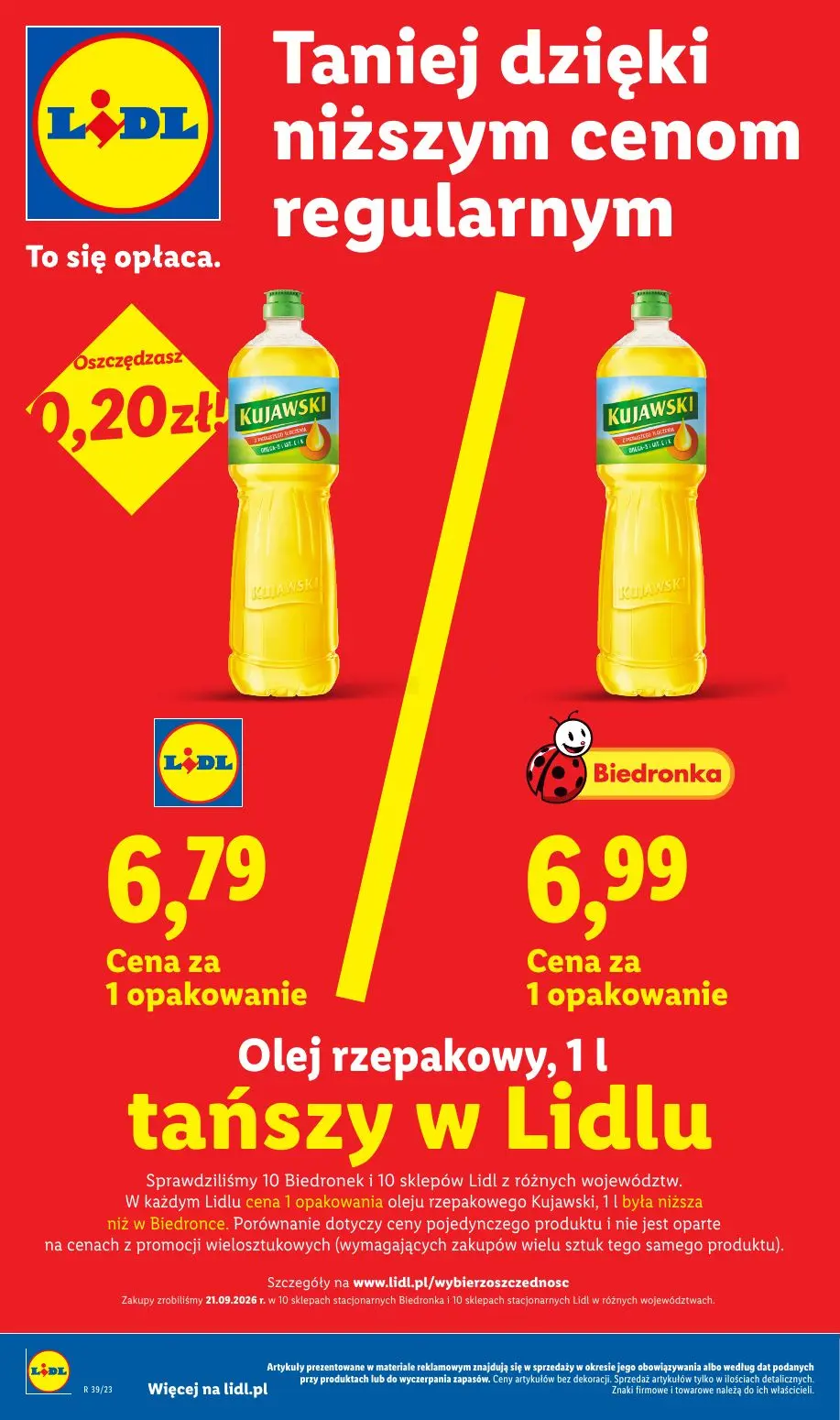 Lidl gazetka, strona 2 z 105 — Olej rzepakowy Kujawski