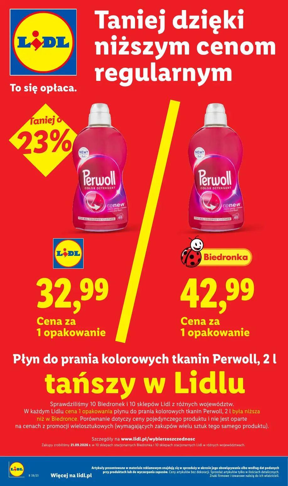 Lidl gazetka, strona 4 z 105 — Płyn do prania kolorowych tkanin Perwoll