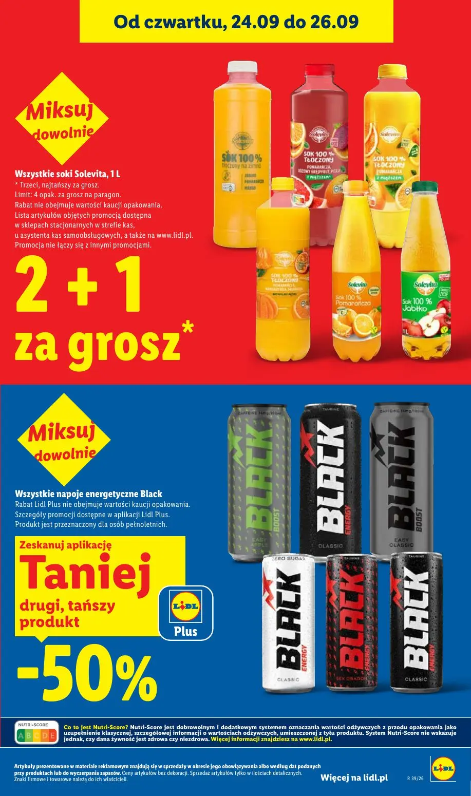 Lidl gazetka, strona 33 z 105 — Wszystkie soki Solevita