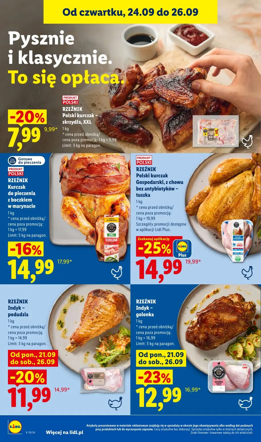 Lidl gazetka, strona 58 z 105 — Polski kurczak Gospodarski, z chowu bez antybiotyków - tuszka, Indyk - golonka, Kurczak do p…