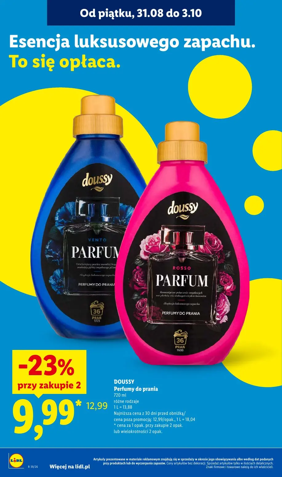 Lidl gazetka, strona 96 z 105 — DOUSSY Perfumy do prania