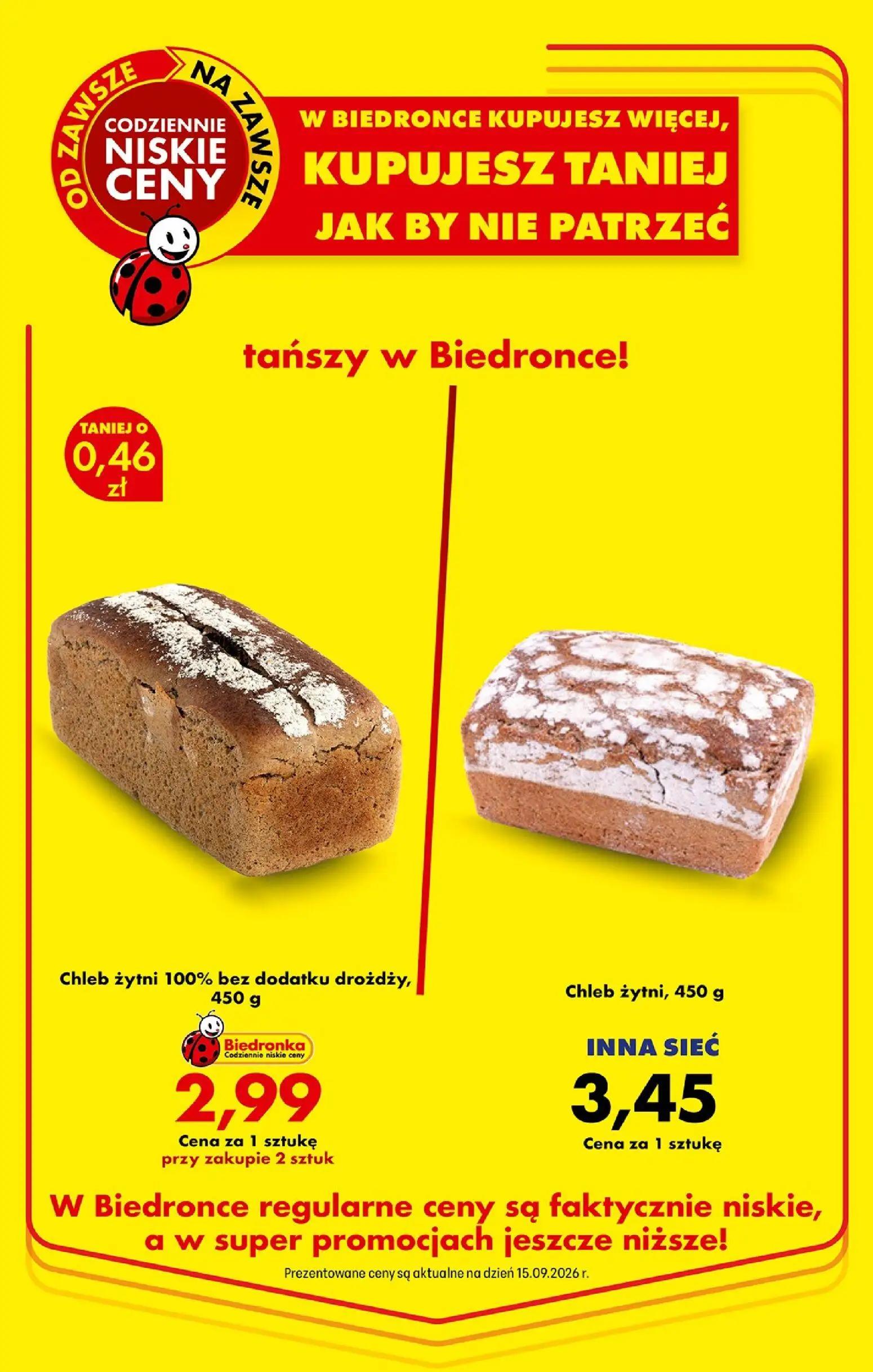 Biedronka gazetka, strona 20 z 91 — Chleb żytni 100% bez dodatku drożdży, Chleb żytni