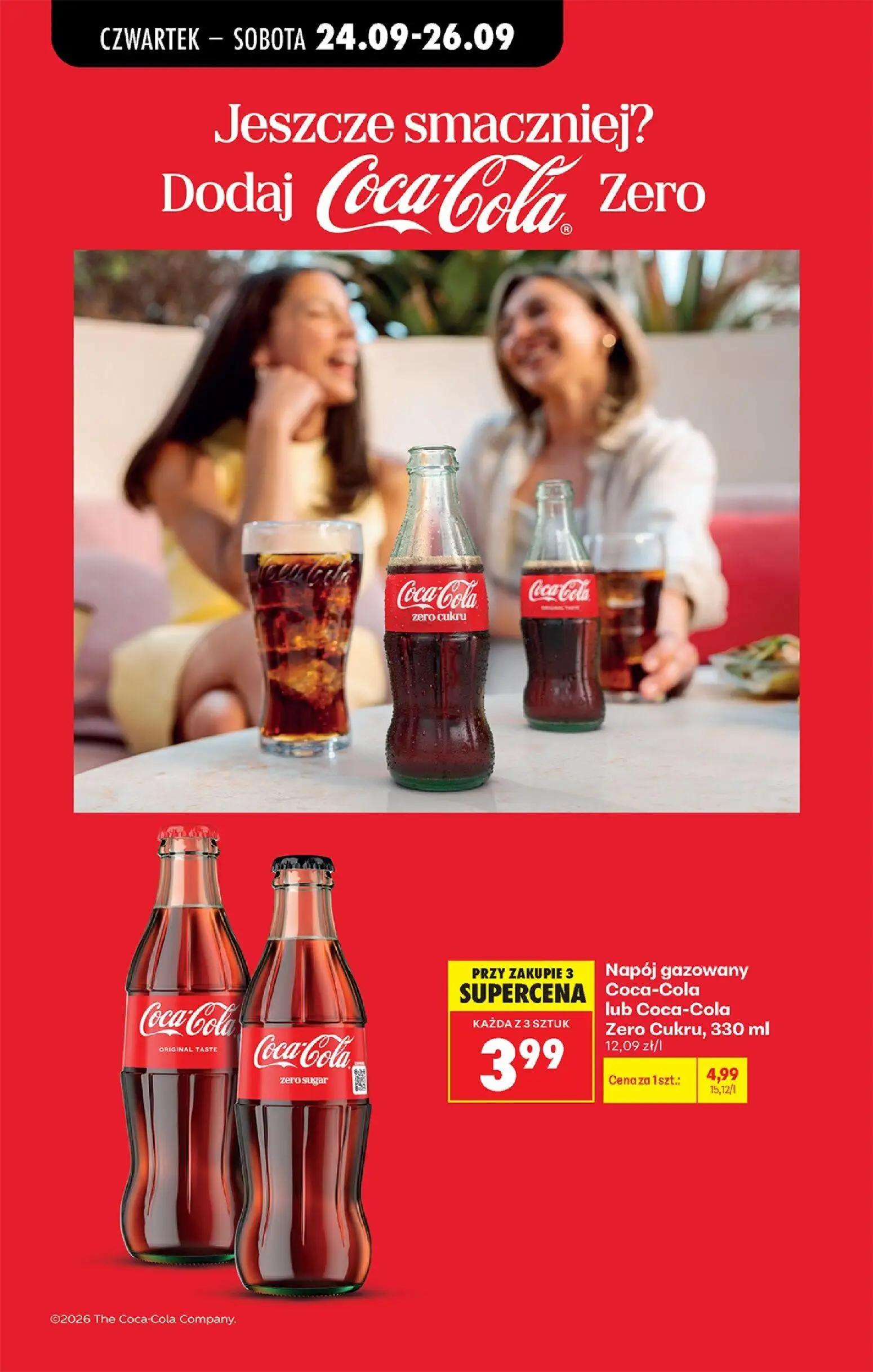 Biedronka gazetka, strona 73 z 91 — Napój gazowany Coca-Cola lub Coca-Cola Zero Cukru