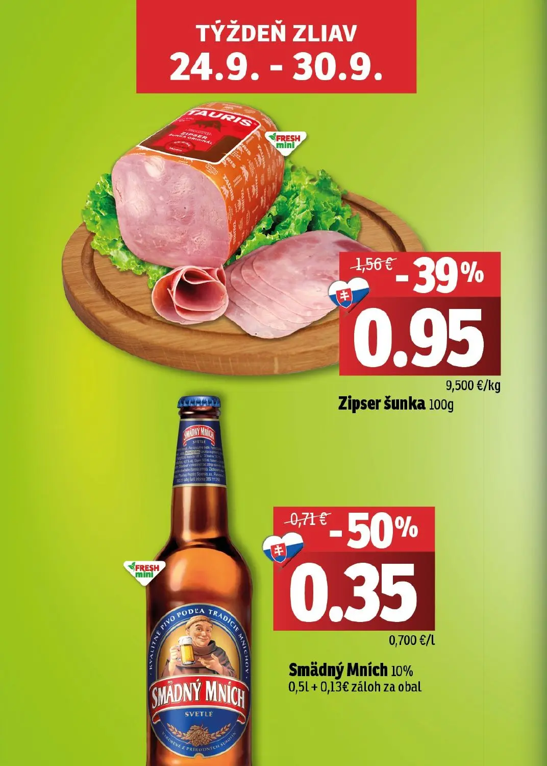 Fresh východ leták, strana 2 z 50 — Zipser šunka, Smädný Mních 10%