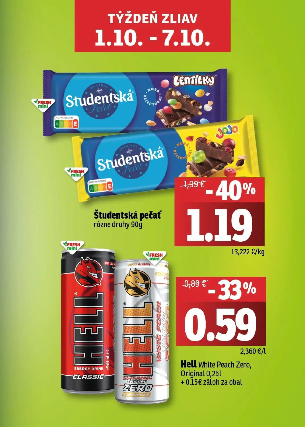 Fresh východ leták, strana 3 z 50 — Študentská pečať, Hell White Peach Zero, Original