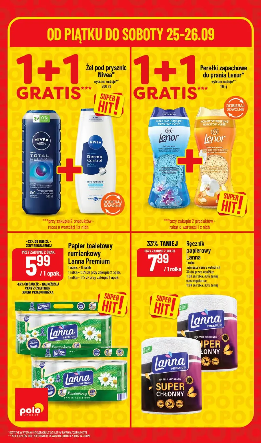 POLOmarket gazetka, strona 4 z 4 — Ręcznik papierowy Lanna, Papier toaletowy rumiankowy Lanna Premium