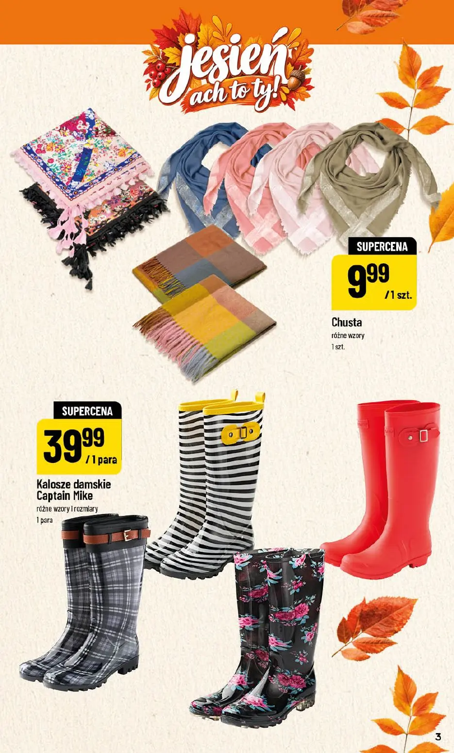 POLOmarket gazetka, strona 3 z 24 — Chusta, Kalosze damskie Captain Mike