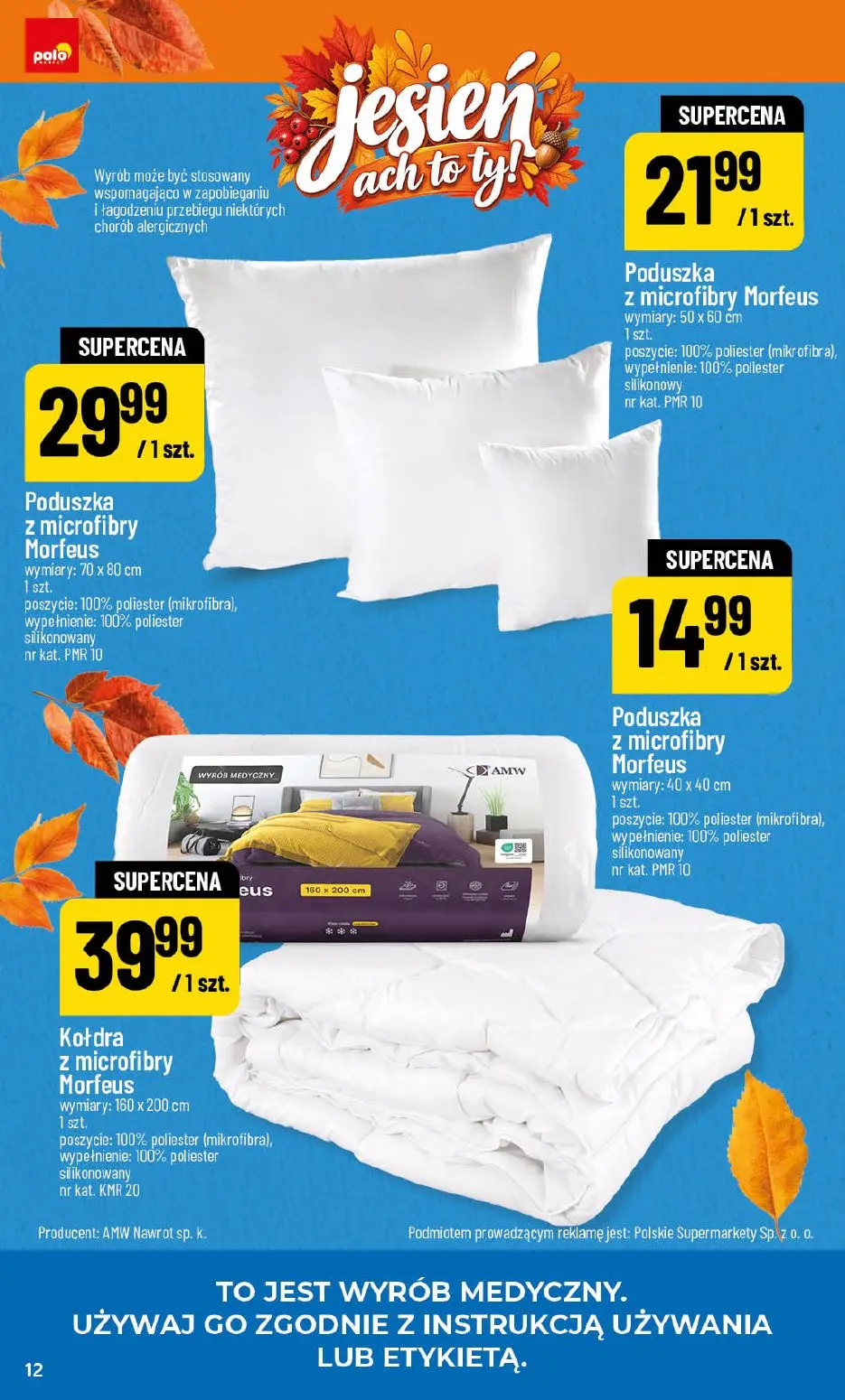 POLOmarket gazetka, strona 12 z 24 — Poduszka z microfibry Morfeus, Poduszka z microfibry Morfeus, Poduszka z microfibry Mor…