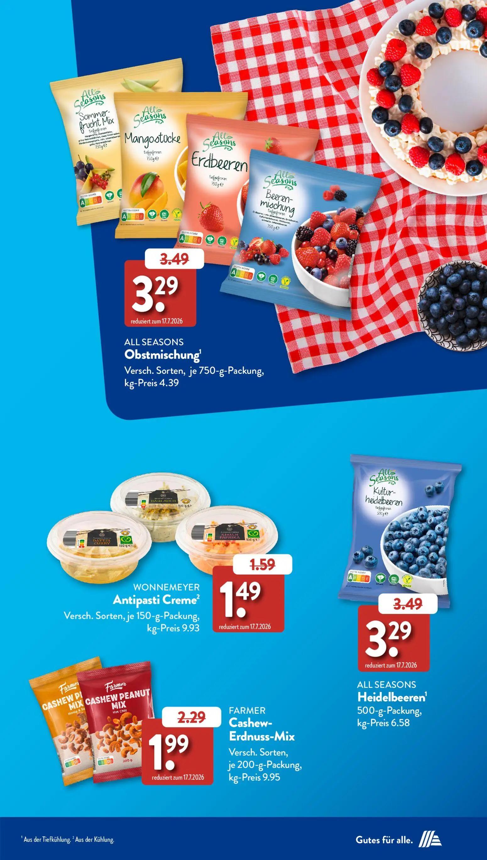 Aldi Süd Prospekt, Seite 23 von 39 — FARMER Cashew-Erdnuss-Mix