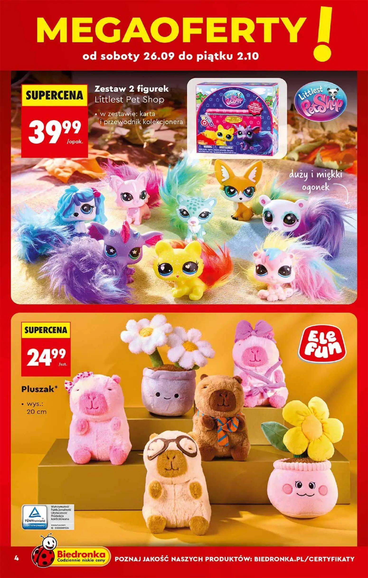 Biedronka gazetka, strona 4 z 48 — Zestaw 2 figurek Littlest Pet Shop, Pluszak