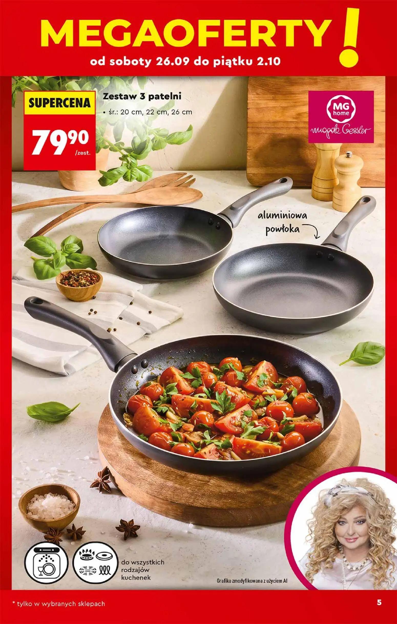 Biedronka gazetka, strona 5 z 48 — Zestaw 3 patelni