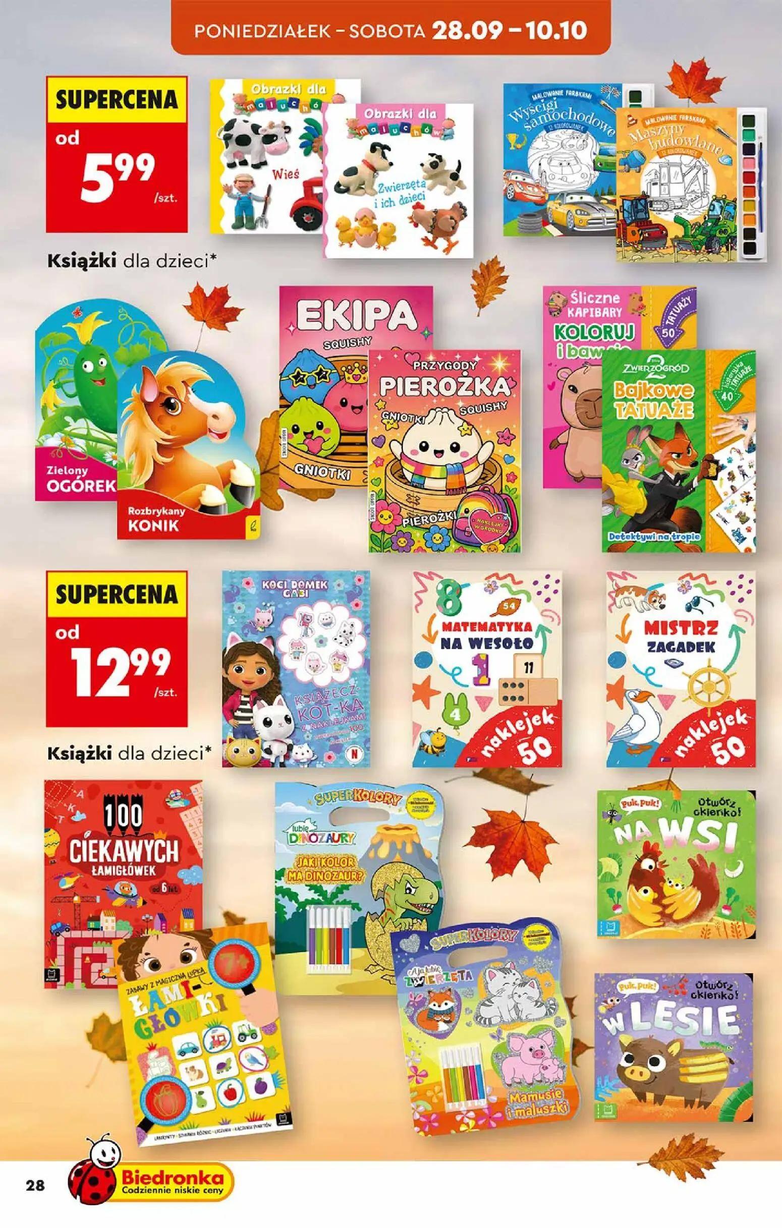 Biedronka gazetka, strona 28 z 48 — Książki dla dzieci, Książki dla dzieci