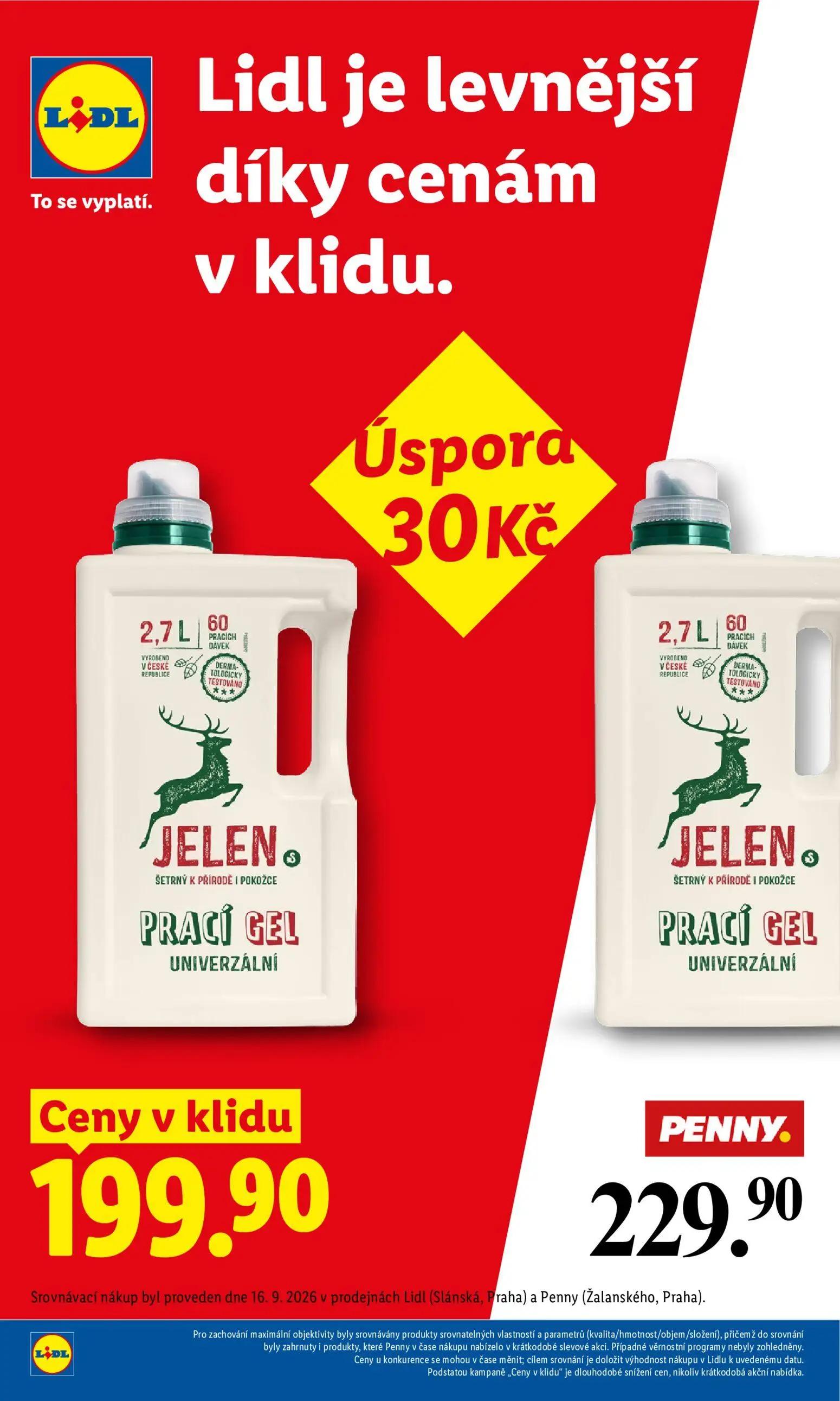 Lidl leták, strana 6 z 55 — JELEN. PRACÍ GEL UNIVERZÁLNÍ