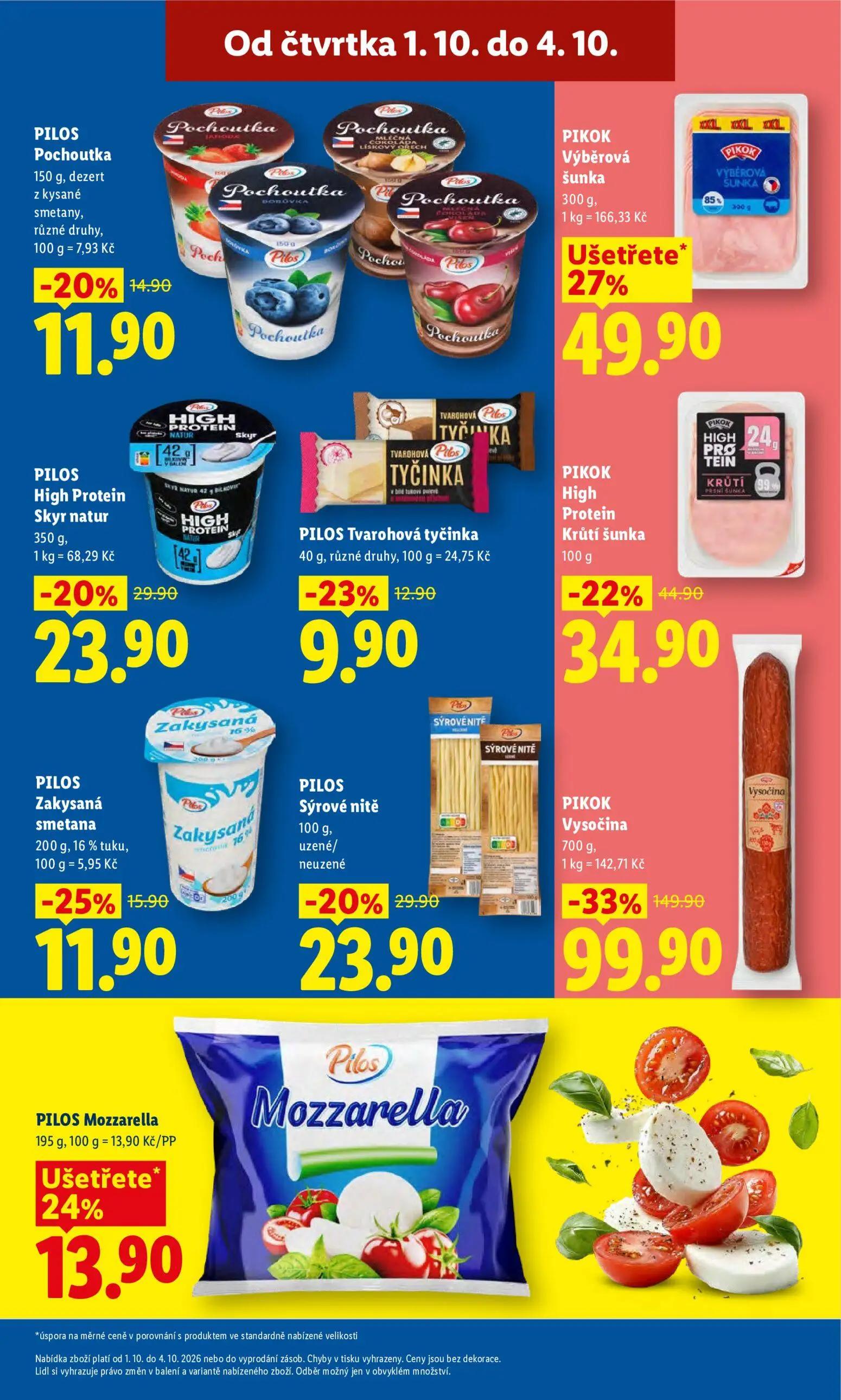 Lidl leták, strana 17 z 55 — Vysočina, Výběrová šunka, High Protein Krůtí šunka