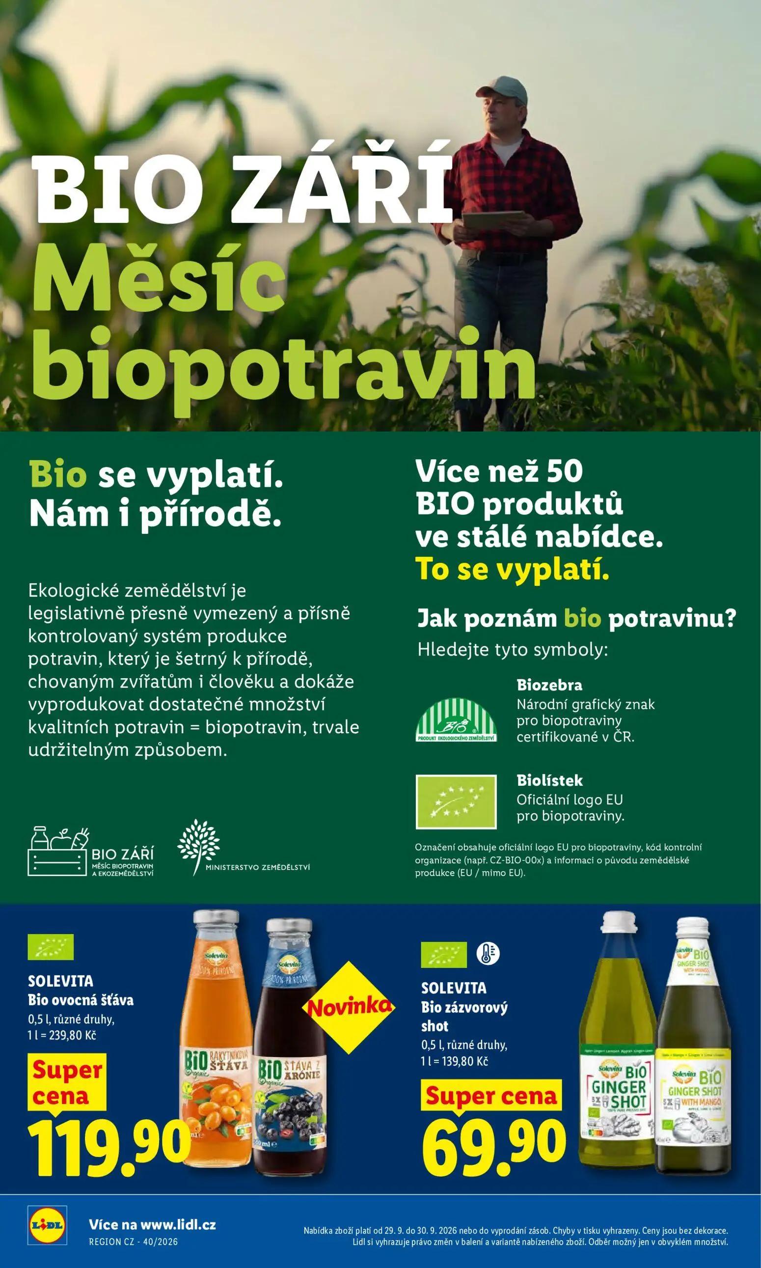 Lidl leták, strana 28 z 50 — SOLEVITA Bio ovocná šťáva, SOLEVITA Bio zázvorový shot