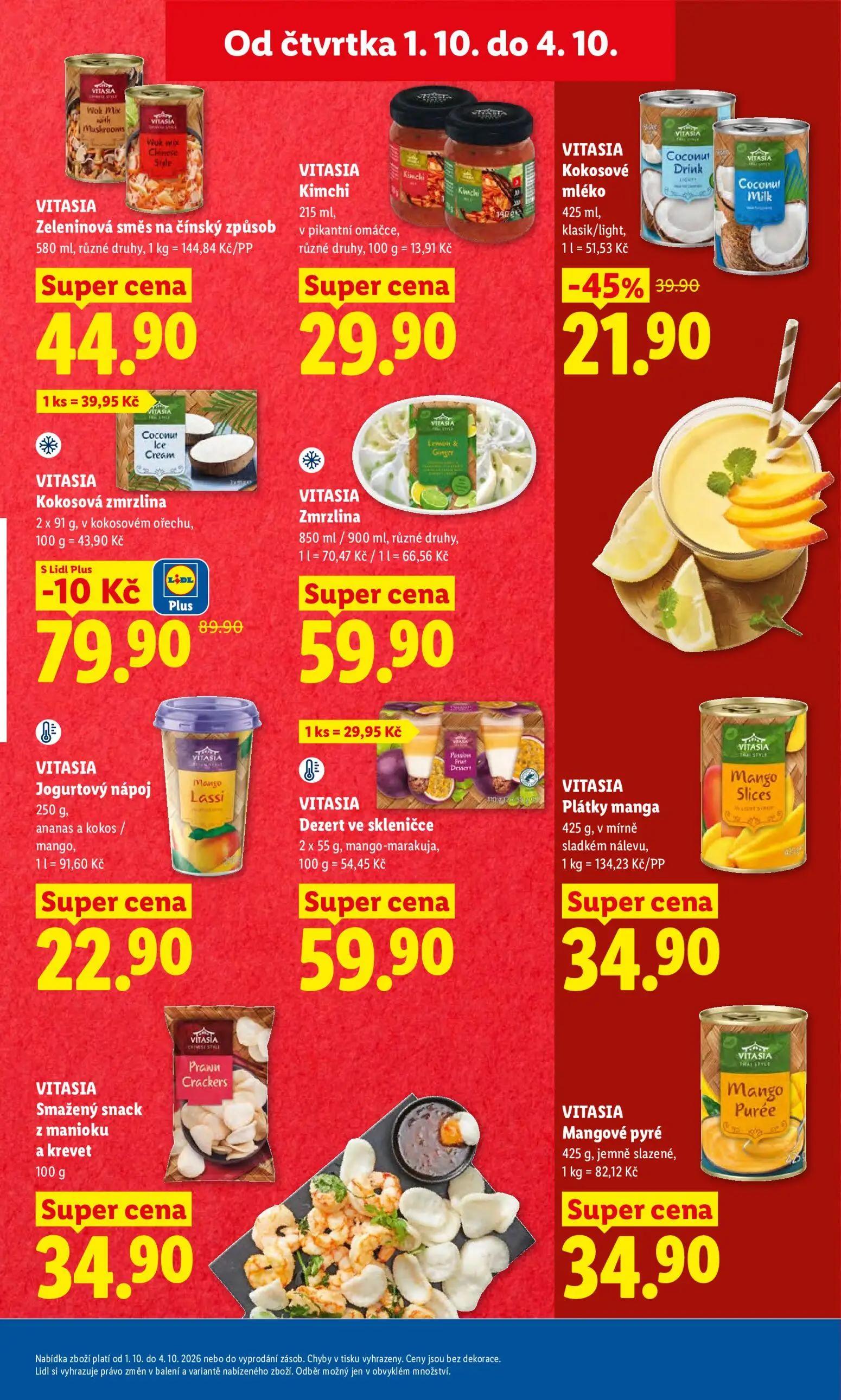 Lidl leták, strana 23 z 55 — VITASIA Kokosové mléko, VITASIA Kokosová zmrzlina, VITASIA Zeleninová směs na čínský způsob