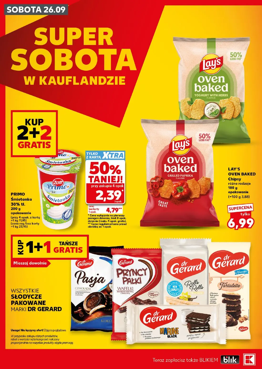 Kaufland gazetka, strona 2 z 28 — PRIMO Śmietanka 30% tł., LAY'S OVEN BAKED Chipsy