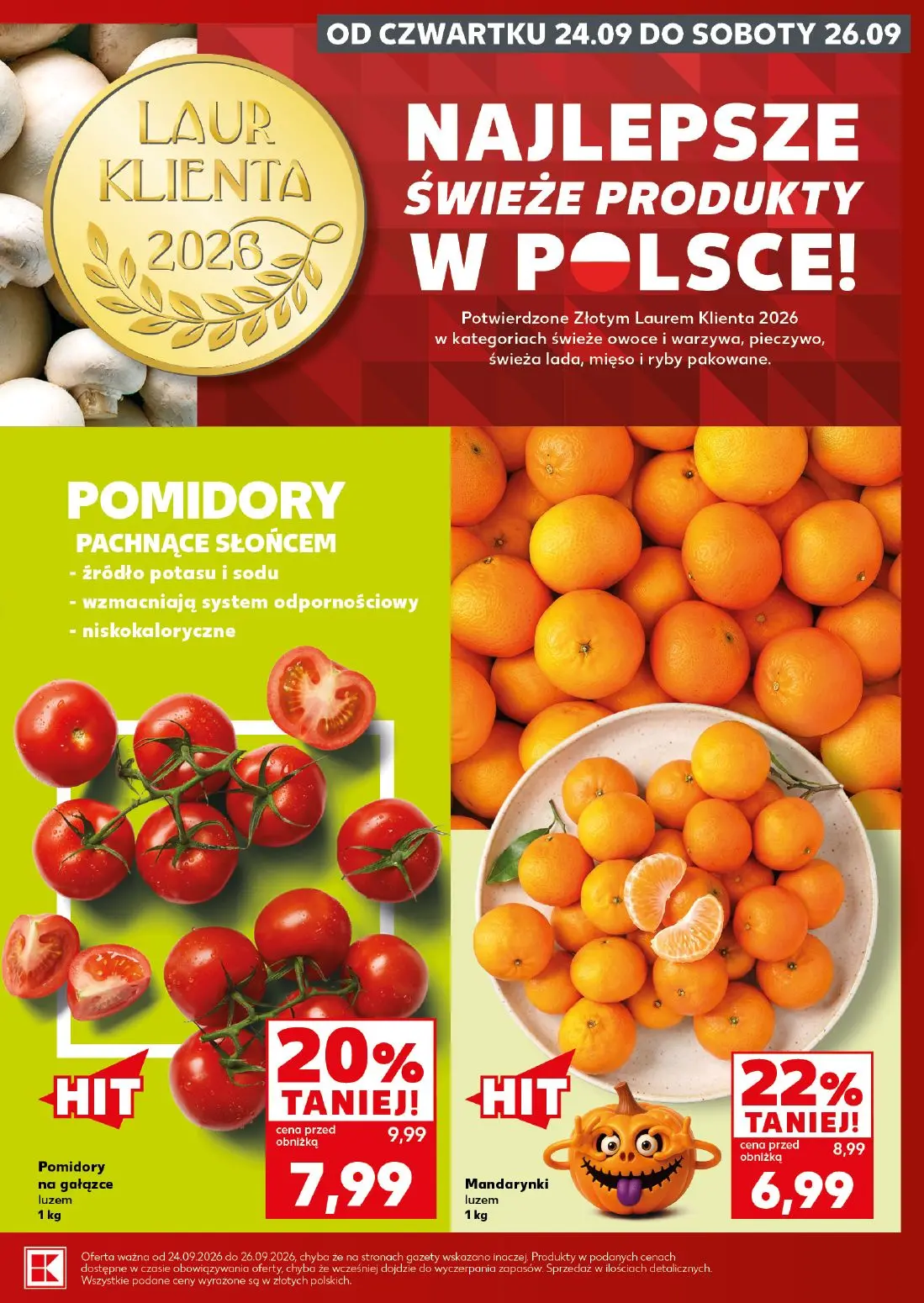 Kaufland gazetka, strona 5 z 28 — Pomidory na gałązce, Mandarynki