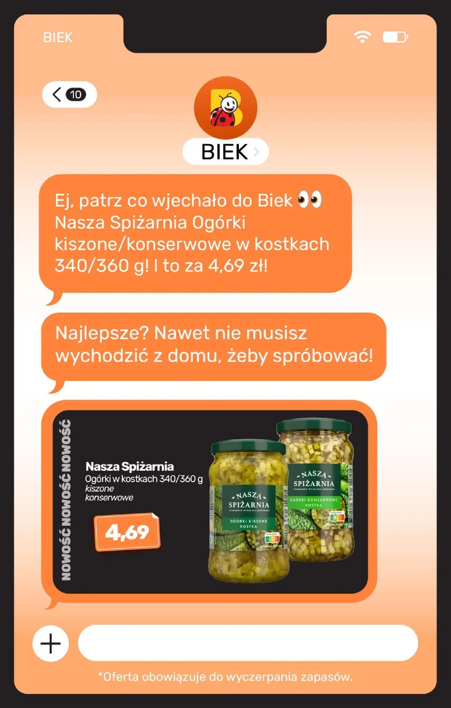 Biedronka gazetka, strona 31 z 36 — Nasza Spiżarnia Ogórki kiszone/konserwowe w kostkach