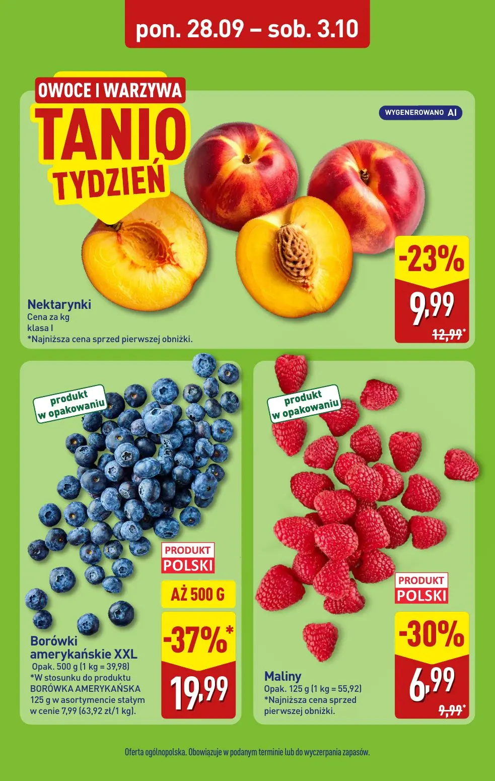 ALDI gazetka, strona 6 z 52 — Borówki amerykańskie XXL, Nektarynki, Maliny