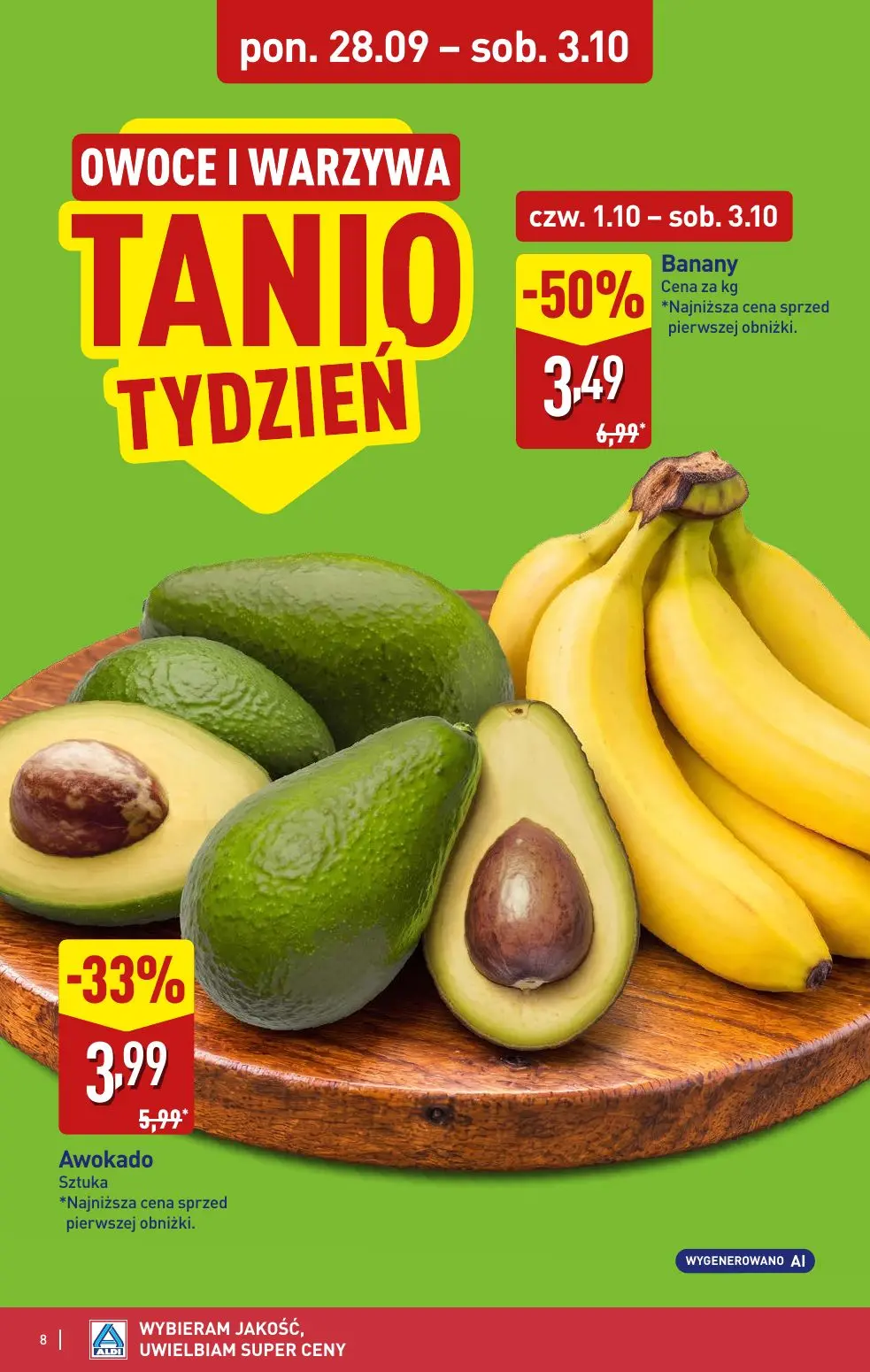 ALDI gazetka, strona 8 z 52 — Banany, Awokado