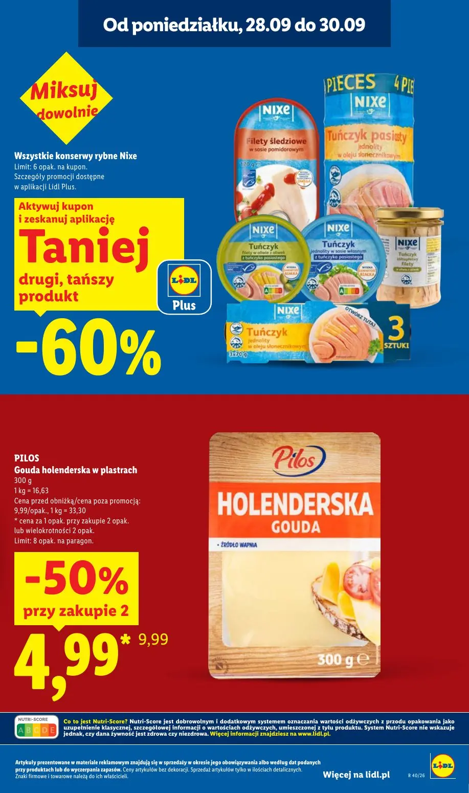 Lidl gazetka, strona 9 z 101 — Gouda holenderska w plastrach