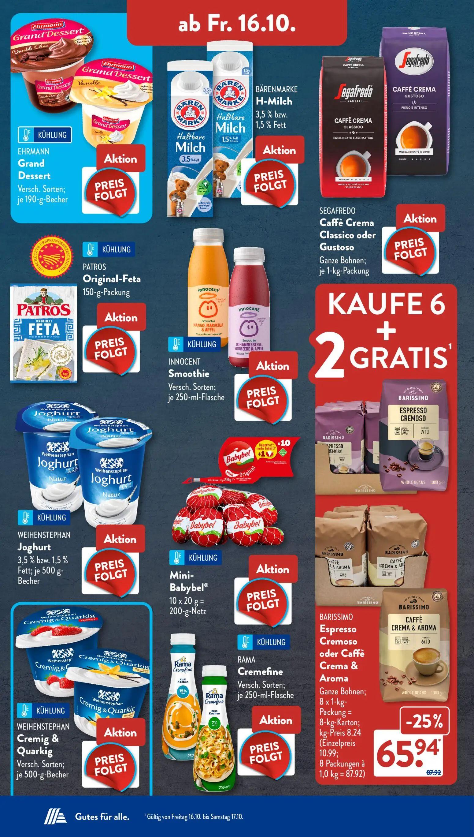 Aldi Süd Prospekt, Seite 12 von 23 — BARISSIMO Espresso Cremoso oder Caffè Crema & Aroma