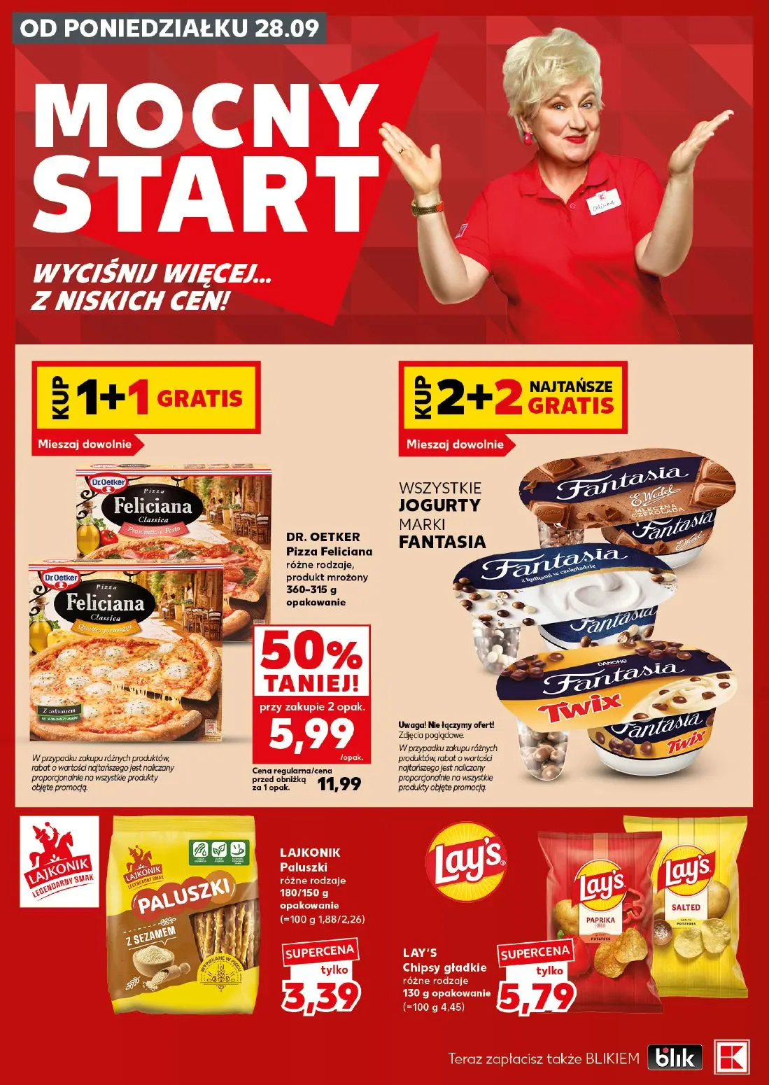 Kaufland gazetka, strona 6 z 30 — DR. OETKER Pizza Feliciana, LAJKONIK Paluszki, LAY'S Chipsy gładkie