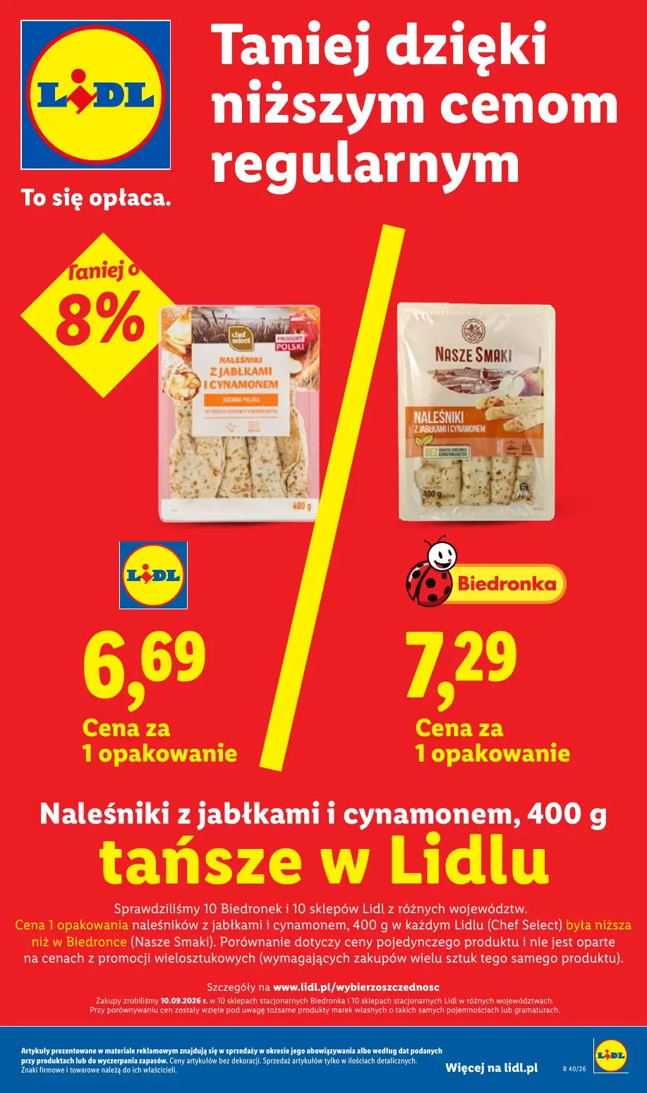 Lidl gazetka, strona 29 z 101 — Naleśniki z jabłkami i cynamonem, NALEŚNIKI Z JABŁKAMI I CYNAMONEM