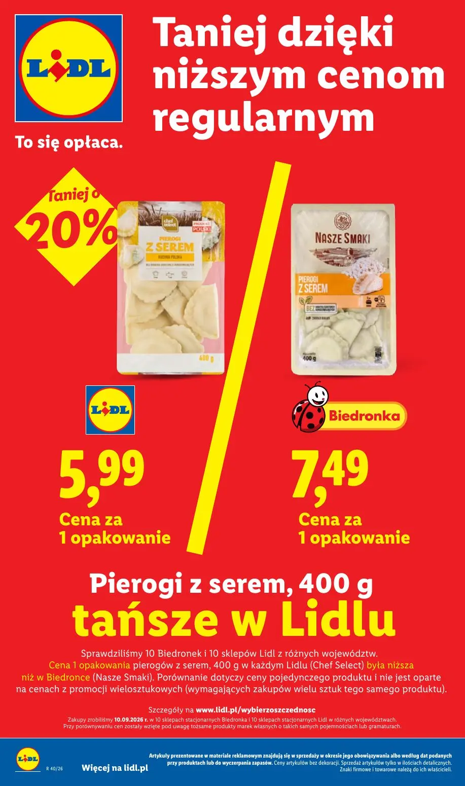 Lidl gazetka, strona 30 z 101 — Pierogi z serem, Pierogi z serem
