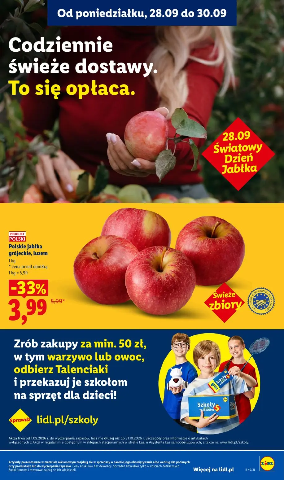 Lidl gazetka, strona 47 z 101 — Polskie jabłka grójeckie, luzem