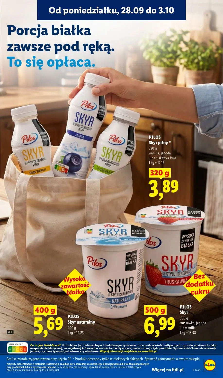 Lidl gazetka, strona 61 z 101 — Pilos Skyr pitny, Pilos Skyr naturalny, Pilos Skyr