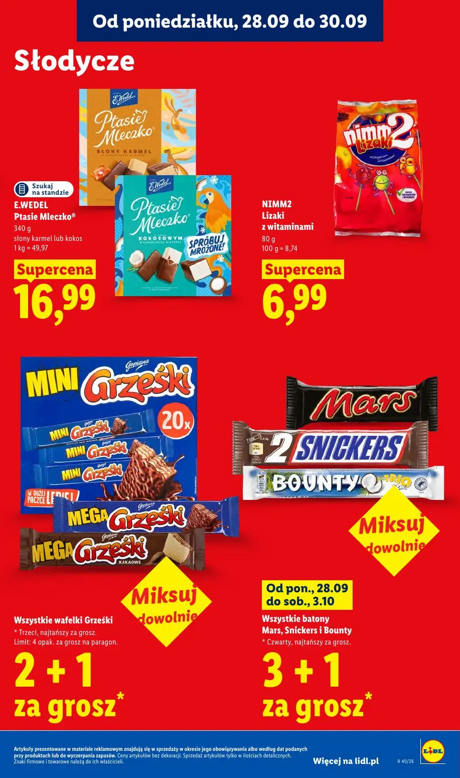 Lidl gazetka, strona 71 z 101 — E.WEDEL Ptasie Mleczko® słony karmel lub kokos, NIMM2 Lizaki z witaminami