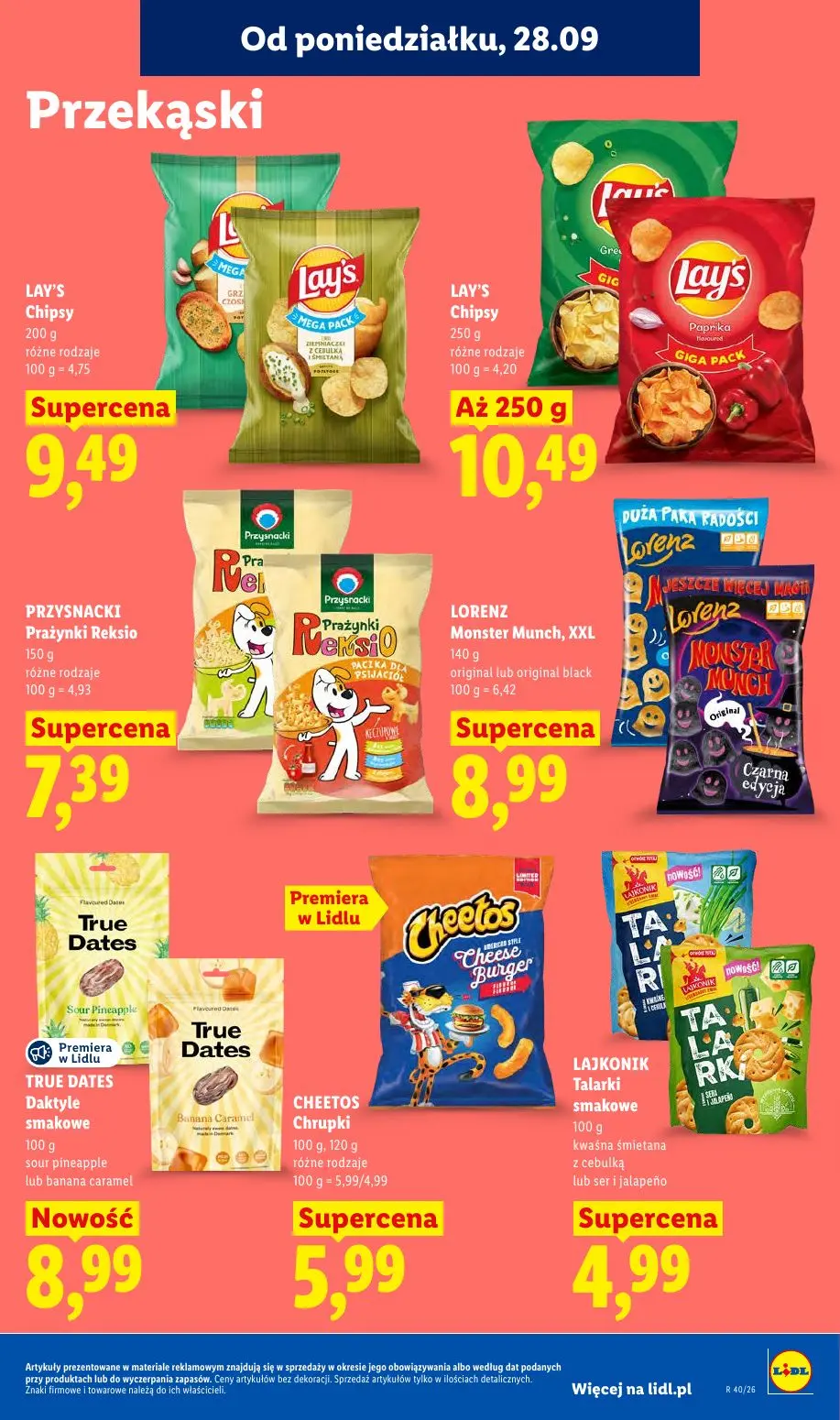 Lidl gazetka, strona 83 z 101 — LAY'S Chipsy, LAY'S Chipsy, PRZYSNACKI Prażynki Reksio