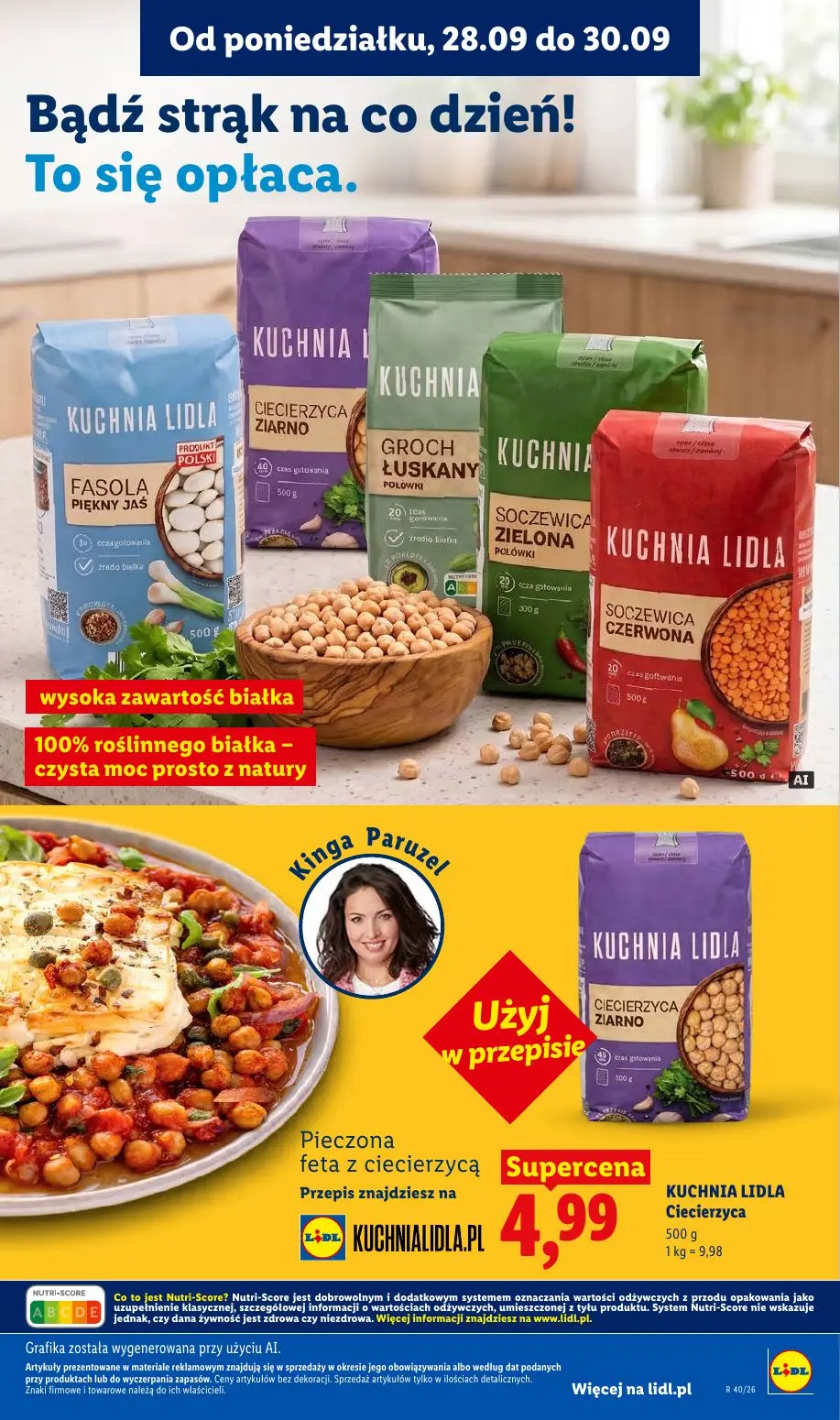 Lidl gazetka, strona 85 z 101 — KUCHNIA LIDLA Ciecierzyca