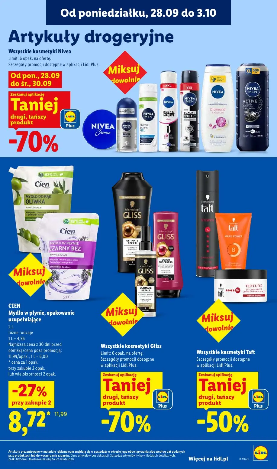 Lidl gazetka, strona 93 z 101 — Cien Mydło w płynie, opakowanie uzupełniające