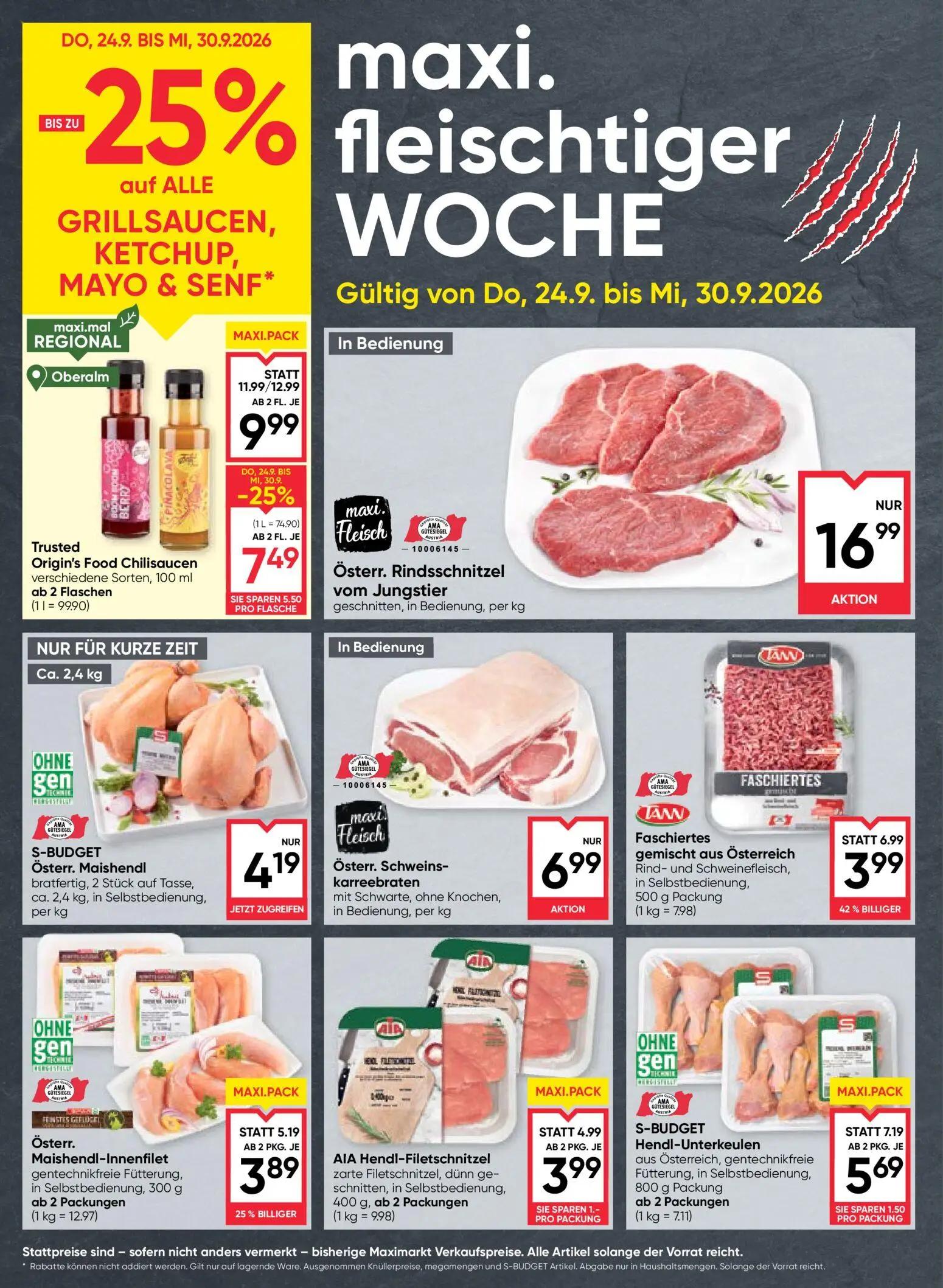 Maximarkt Prospekt, Seite 2 von 28 — Faschiertes gemischt aus Österreich, Trusted Origin's Food Chilisaucen, Trusted Origin'…