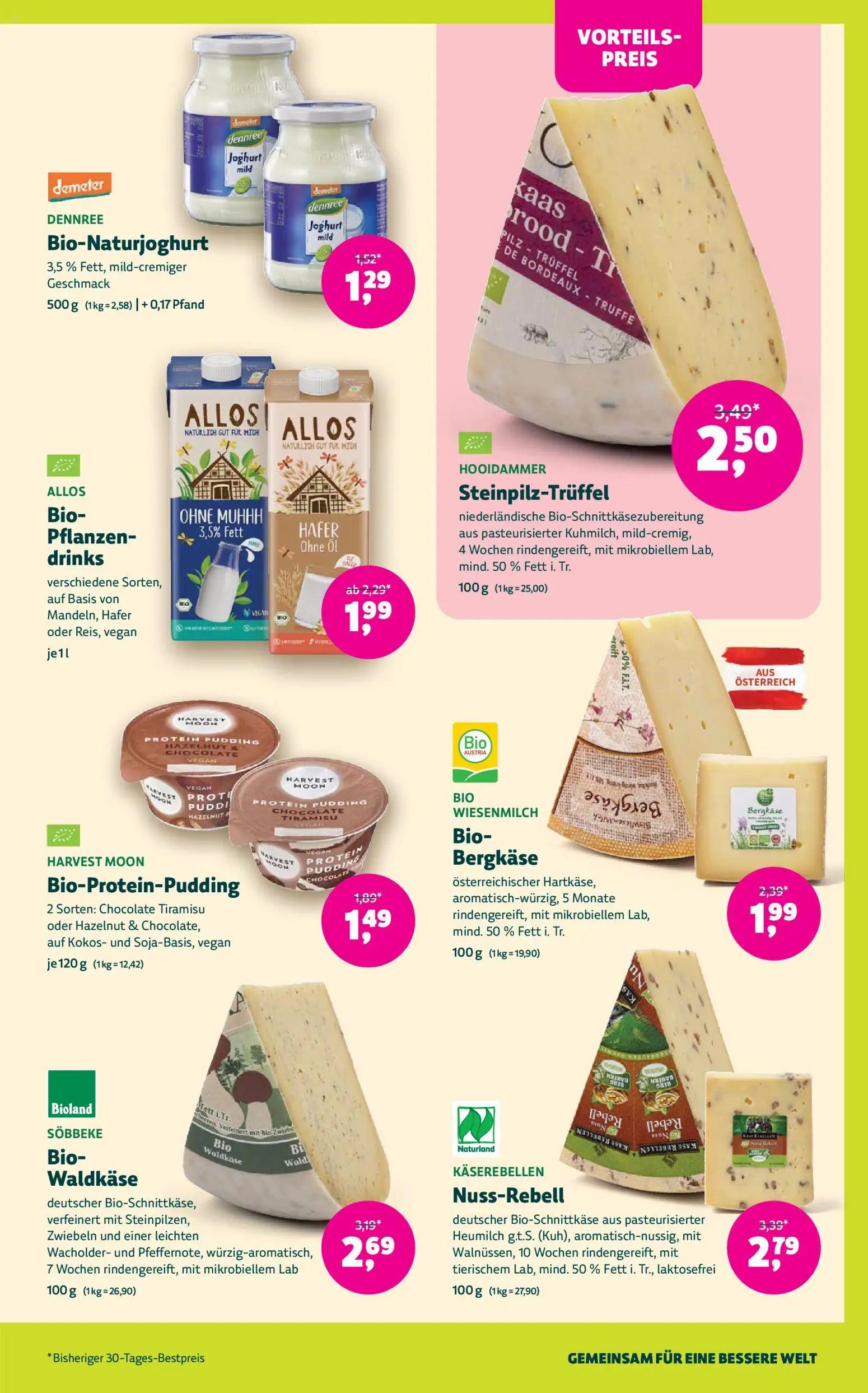 Denns BioMarkt Prospekt, Seite 7 von 14 — Steinpilz-Trüffel, Nuss-Rebell, Bio-Waldkäse