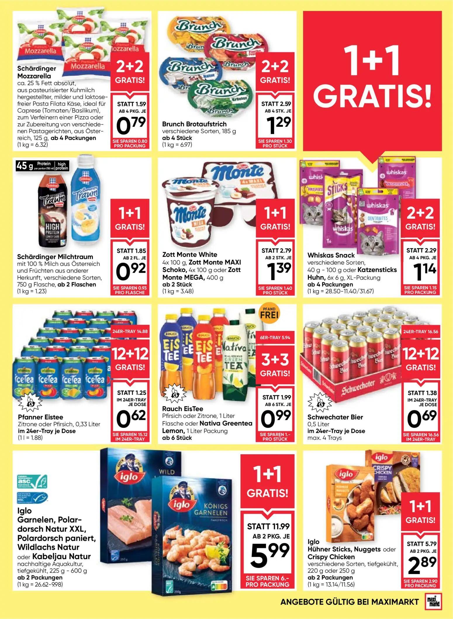 Maximarkt Prospekt, Seite 5 von 28 — Iglo Garnelen, Polardorsch Natur XXL, Polardorsch paniert, Wildlachs Natur oder Kabelja…