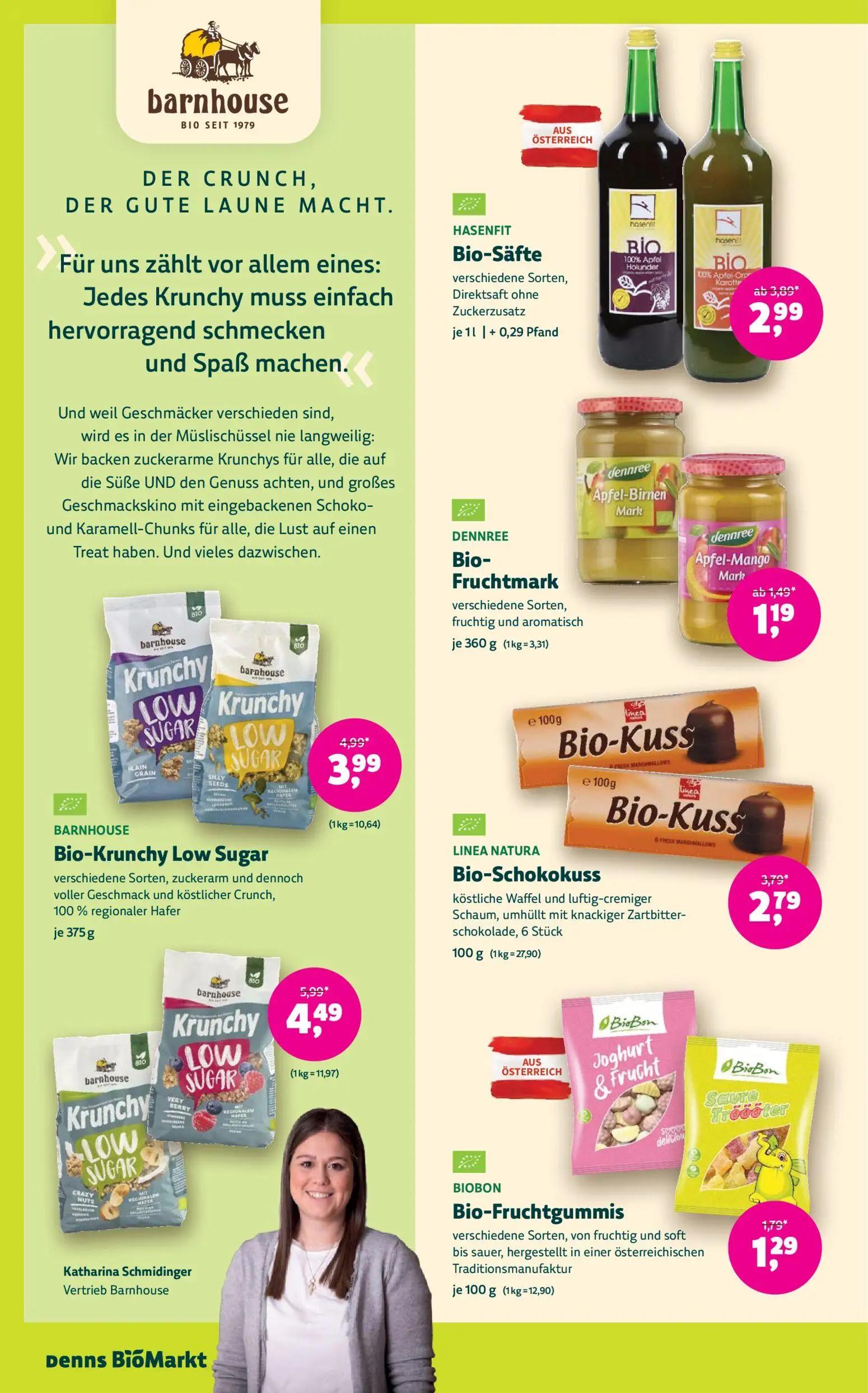 Denns BioMarkt Prospekt, Seite 12 von 14 — Bio-Krunchy Low Sugar, Bio-Krunchy Low Sugar, Bio-Schokokuss