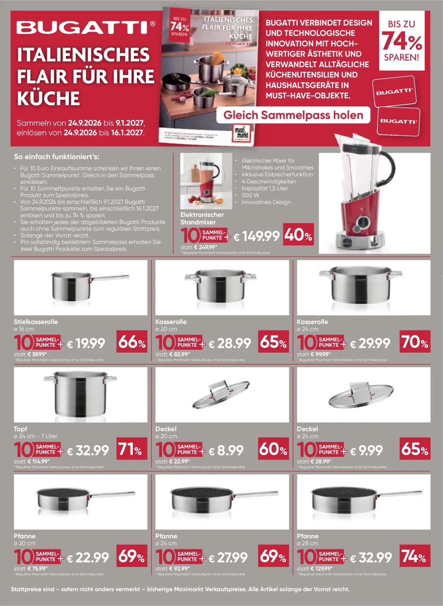 Maximarkt Prospekt, Seite 24 von 28 — Elektronischer Standmixer, Pfanne, Topf
