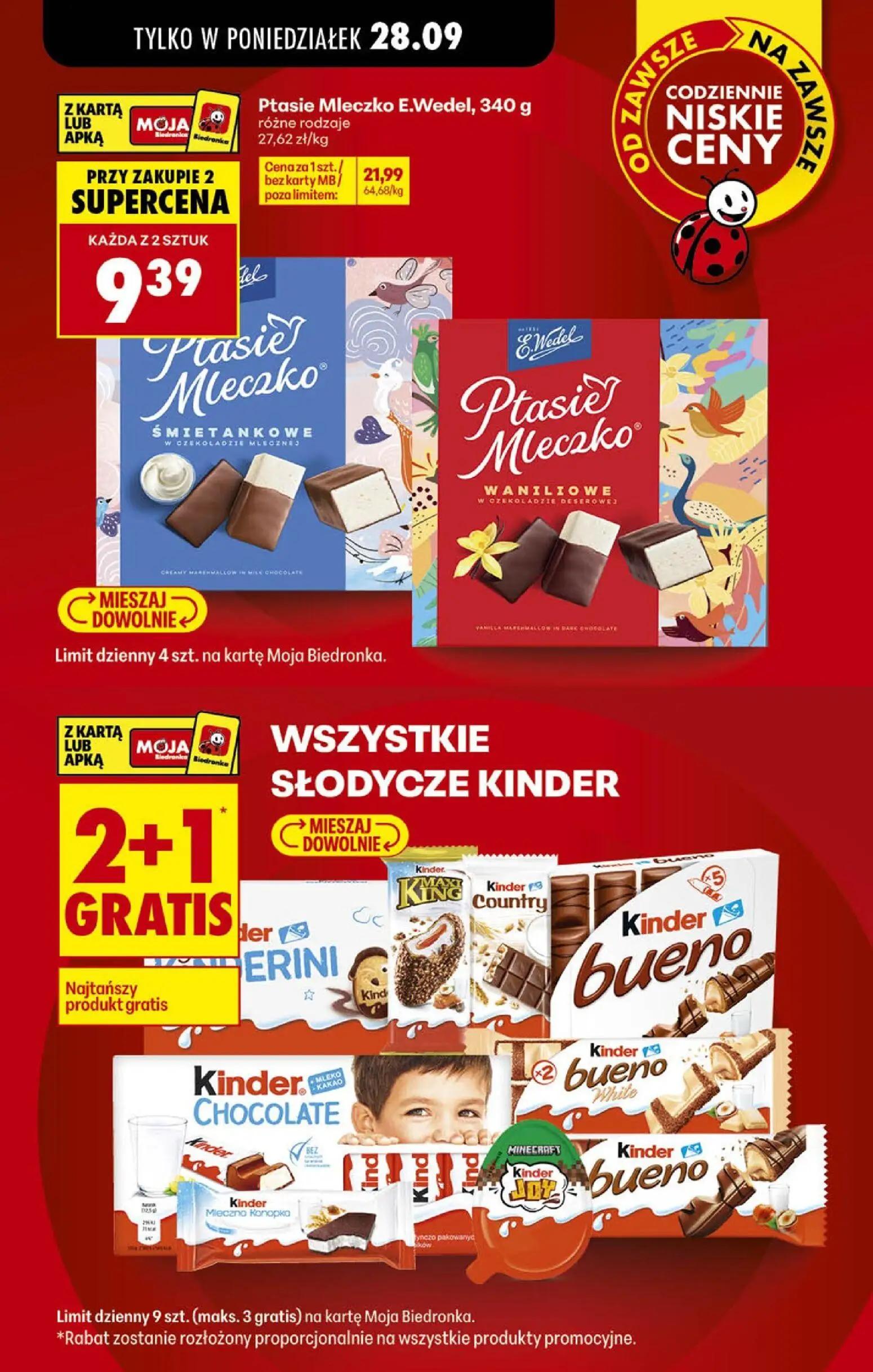 Biedronka gazetka, strona 2 z 106 — Ptasie Mleczko E.Wedel, Ptasie Mleczko E.Wedel