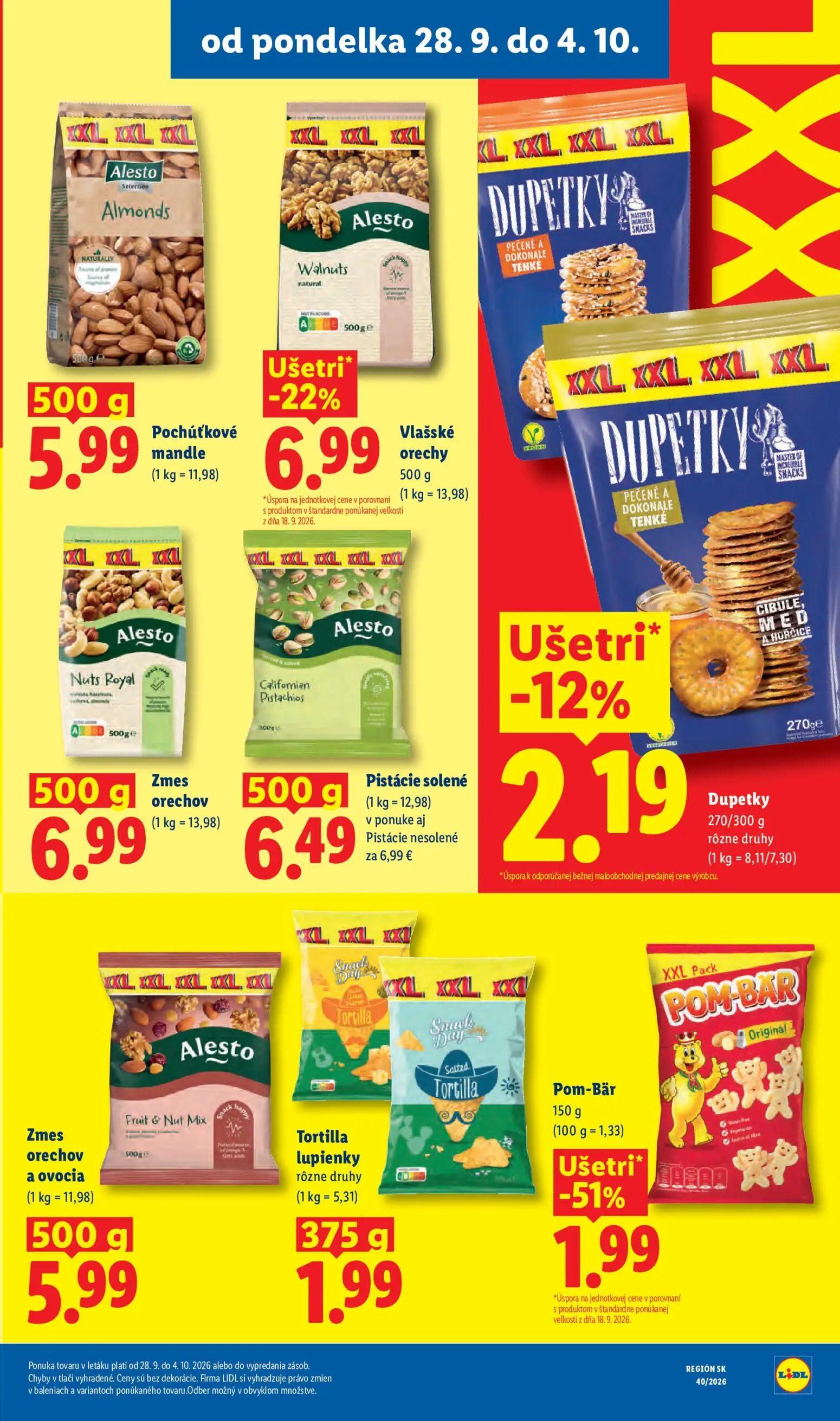 Lidl leták, strana 33 z 100 — Pom-Bär, Alesto Walnuts, Alesto Californian Pistachios