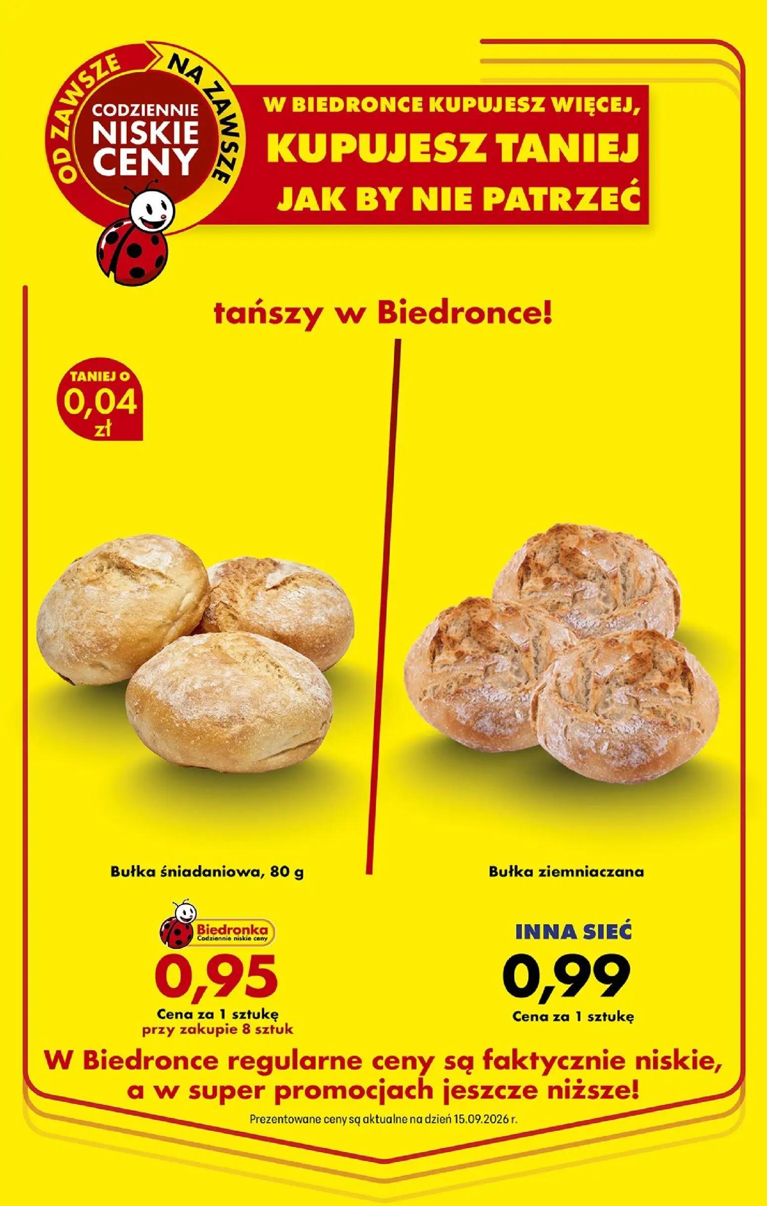 Biedronka gazetka, strona 58 z 106 — Bułka śniadaniowa, Bułka ziemniaczana